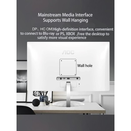 AOC Q24N2 24-inch New Product 2K Display IPS Wide Color Gamut 75hz Computer Ps4 Game Console Lcd Screen Borderless Design Monitor